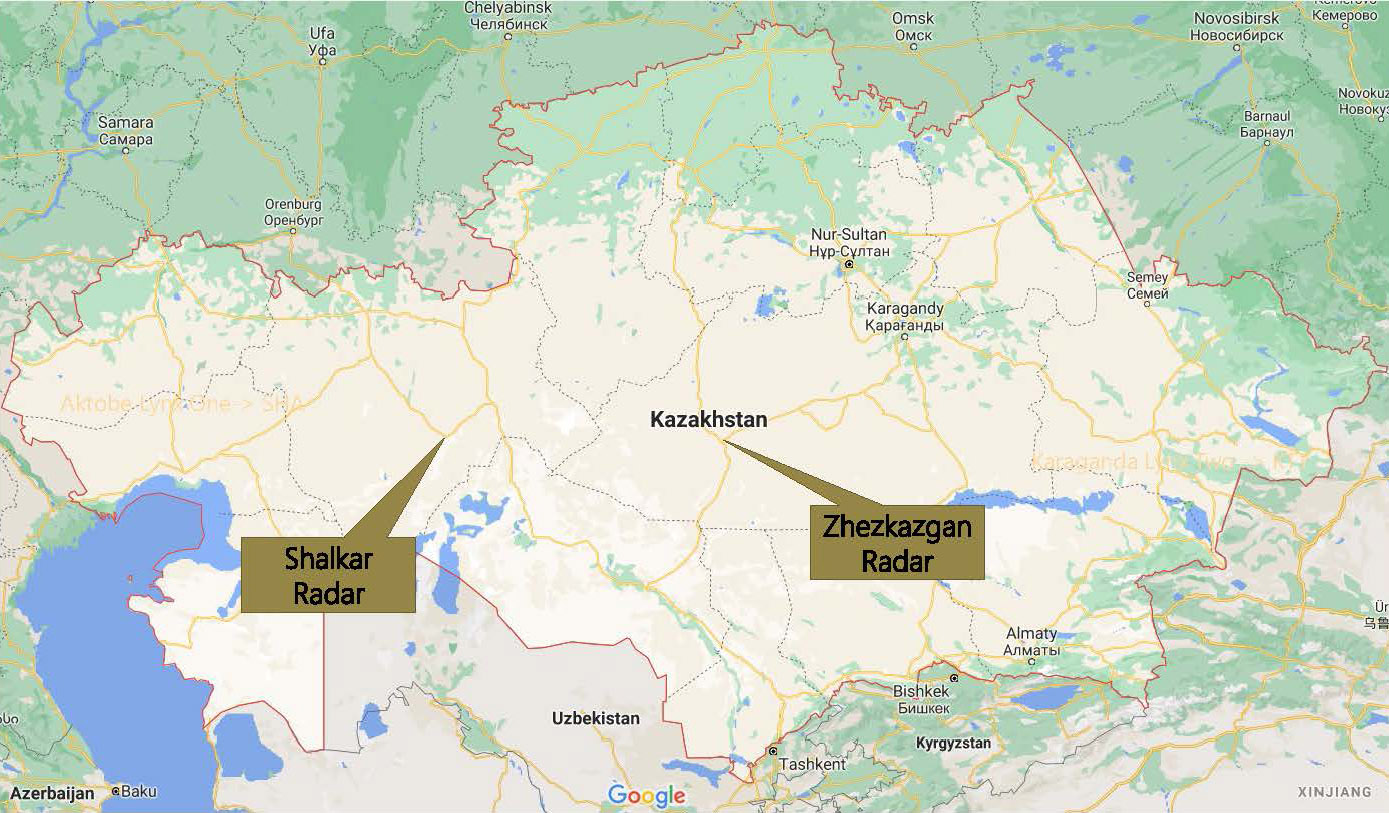مواقع راداري بارون على النطاق C في كازاخستان